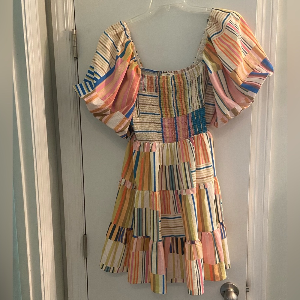 Colorful Striped Ladies dress